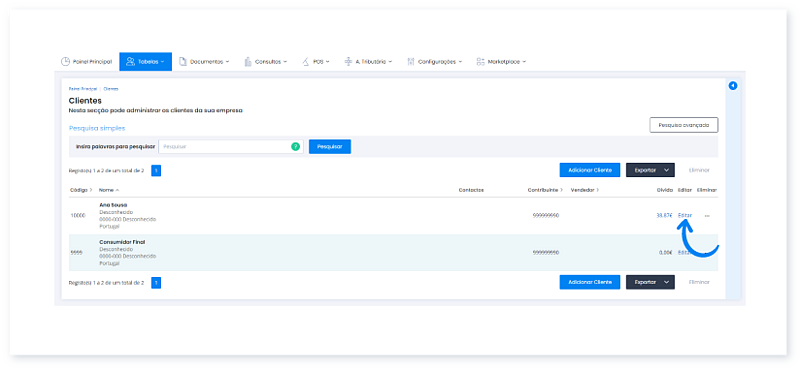 Como aplicar um desconto por defeito a um cliente 1